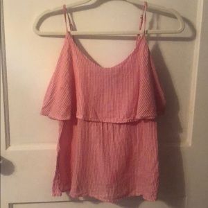 Striped pink tank
